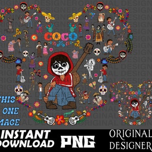 Coco Miguel png designs, Coco shirt designs, Coco movie, cut file, Coco Miguel sublimation, birthday boy,  coco clipart png, coco cricut