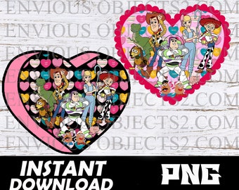 toy story valentine png digital download, toy story valentine png, cut file, toy story valentine sublimation, toy story valentine cricut png