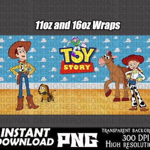 projekt kubka toy story, opakowanie sublimacyjne toy story, sublimacja pizza planet png, buzz lightyear, opakowanie na kubek 11 uncji, opakowanie na kubek 16 uncji buzz, woody png