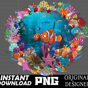 finding Nemo png download, finding Nemo shirt, cut file, finding Nemo sublimation png, finding Nemo Cricut, Dory Squirt Crush gill designs