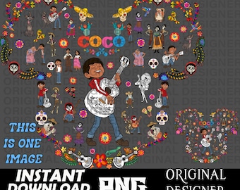 Coco Miguel, Coco Miguel png, Coco shirt designs, Coco movie, cut file, sublimation, birthday boy, Miguel Rivera, coco clipart png, cricut