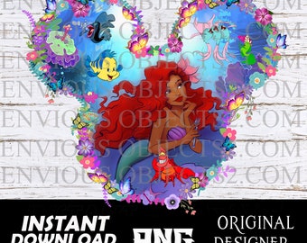 Black little Mermaid png, Black Girl Magic, Black mermaid shirts, black ariel png, Cricut, Black little Mermaid sublimation, black Princess