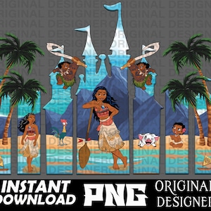 moana png design, moana shirt design, printable moana, moana sublimation png, moana clipart, Cricut, maui, hei hei, pua, princess Castle png