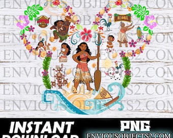 moana png, moana shirt, printable, cut file, Princess sublimation, moana, moana clipart, moana Birthday, Cricut, moana gifts, moana wall art
