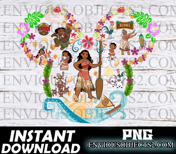 Moana Png Moana Shirt Printable Cut File Princess - Etsy