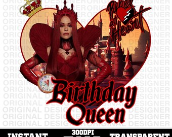 queen of hearts descendants birthday png download, descendants red sublimation, queen of hearts descendants cricut, descendants Queen party