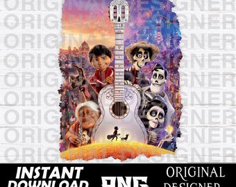 Coco Miguel, Coco Miguel png, diseños de camisas de Coco, película de Coco, archivo cortado, sublimación, regalo de Navidad, Miguel Rivera, coco clipart png