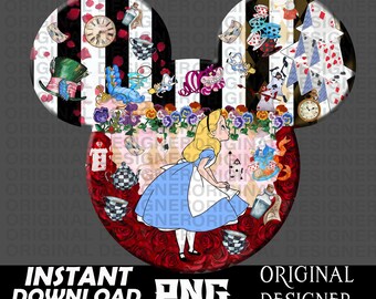 alice in wonderland, alice in wonderland png, We're all mad here, mad hatter png, cheshire cat, white rabbit, sublimation, cricut, cut file