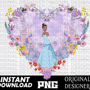 Princess Tiana, Princess Tiana png, Princess Tiana shirt, black girl magic, black Princess, cut files, Cricut, sublimation, Tiana Birthday
