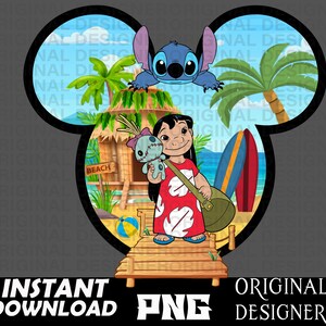 stitch png, lilo png, stitch shirt, printable, cut file, sublimation, stitch clipart, lilo stitch Birthday, stitch Cricut, summer, beach
