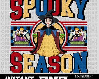 snow white Halloween png download, witch snow white clipart, spooky season Png, Halloween snow white sublimation, snow white Halloween witch