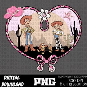 toy story jessie png, różowy pastelowy wzór kowbojki, sublimacja kowbojki, sublimacja toy story jessie, cricut kowbojki, prezenty dla dziewczynek, do druku