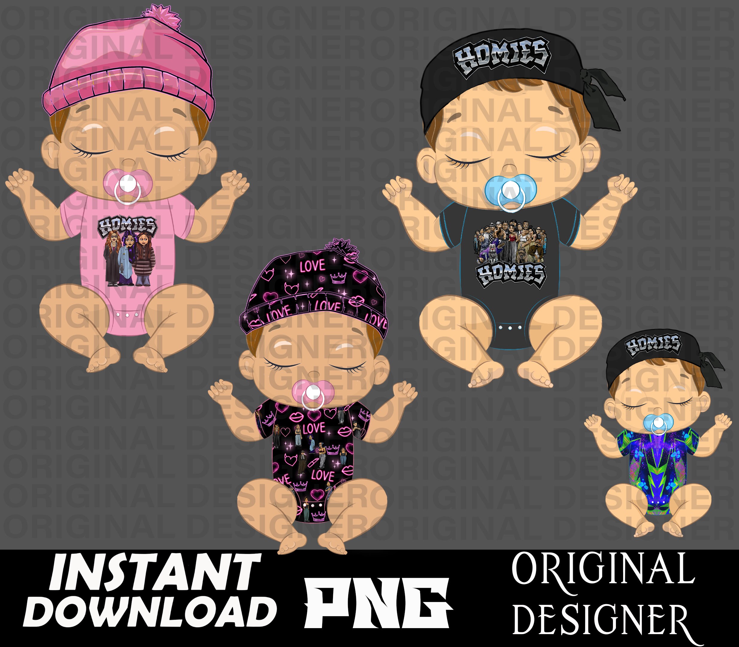 Chicana Baby, Lil Homies Png, New to the Crew, Homies, Baby Png