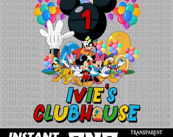 mickey custom birthday boy png download, mickey birthday shirt design, clubhouse sublimation, mickey clubhouse birthday boy png, cricut png