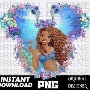 Black little Mermaid png, Black Girl Magic, Black mermaid shirts, black ariel png, Cricut, Black little Mermaid sublimation, black Princess