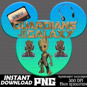 Design personnalisé des gardiens de la Galaxie, gardiens de la galaxie png, Groot png, gardiens imprimables, sublimation des gardiens de la galaxie png thumbnail