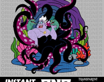 Villain Ursula Png Clipart, Ursula Splash Design, the Little
