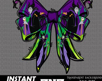 maleficent bow png, villain png, maleficent png, maleficent shirts, villain printable, cut file, maleficent sublimation, maleficent clipart