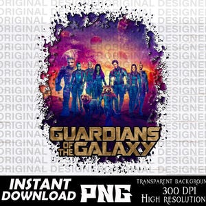 Design personnalisé des gardiens de la Galaxie, gardiens de la galaxie png, Groot png, gardiens imprimables, sublimation des gardiens de la galaxie png thumbnail