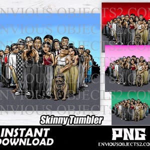 chicana skinny tumbler bundle png, chola png, inspired Lil Homies png, loco, Cholo png, Chicano png, cut file, homegirl sublimation, cricut