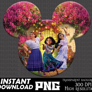 Encanto Girls png,  Encanto sublimation, Encanto tee, Mirabel png, Encanto Birthday, Encanto cricut design, Isabela, Luisa, Encanto clipart