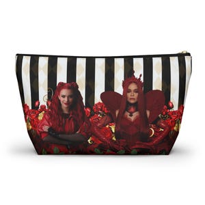 descendants red  Accessory Pouch, descendants red makeup bag, descendants red pencil bag, descendants red queen of hearts, rise of red