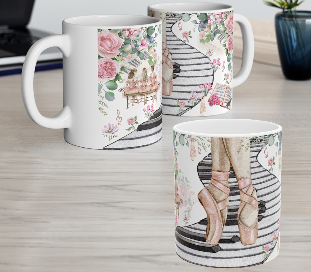 La Ballerine Avec Fleur - Mug Enfant Personnalisé main image 1