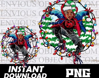 spider man, miles morales , spider man png, spider man miles png, spider man, miles Christmas, Boys Christmas shirts, spider man cut file
