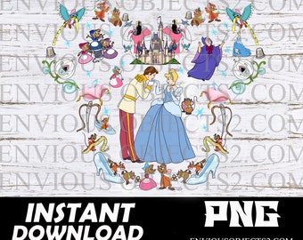 Princess png, Princess shirts, cinderella png, printable, cut file, sublimation, cinderella shirts,  cinderella clipart, cricut, Birthday