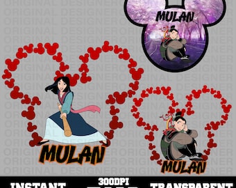 mulan PNG, mulan bundle Cricut, Princess cut file, mulan printable sublimation, Princess bundle 300 DPI transparent background Tee graphics