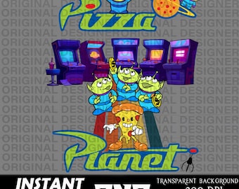 pizza planet png digital download, arcade shirt design, pizza planet clipart, pizza planet sublimation design, pizza planet printable png