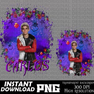 descendants carlos png, descendants png, descendant carlos sublimation, cricut, descendants design, descendants, descendants carlos clipart