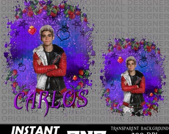 descendants carlos png, descendants png, descendant carlos sublimation, cricut, descendants design, descendants, descendants carlos clipart