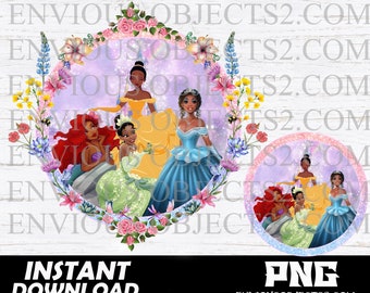 Black girl Princess, Black Mermaid, Black Girl Magic, Cinderella, Princess shirts, cut files, Cricut, sublimation, Princess Birthday, Belle