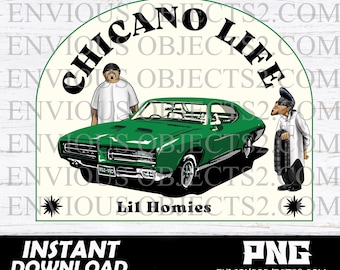 chicana png, chola png, geïnspireerde Lil Homies png, cadeaus voor hem, vato loco, Cholo png, Chicano png, gesneden bestand, silhouetten, cricut, lowrider