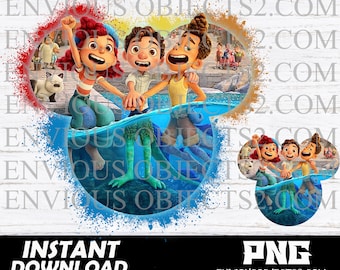 Luca, Luca png, Silenzio Bruno, boys birthday, cut file, sublimation, Luca shirts, Luca clipart, Luca Birthday, Giulia, Alberto Scorfano
