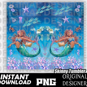 Black little Mermaid skinny tumbler png, Black Girl Magic, Black little mermaid tumbler design, black Princess, sublimation, black ariel png