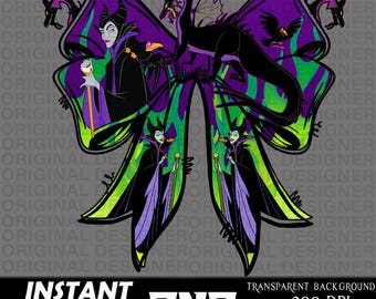 maleficent bow png, villain png, maleficent png, maleficent shirts, villain printable, cut file, maleficent sublimation, maleficent clipart