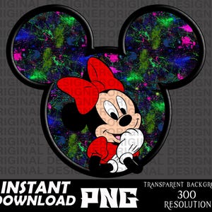minnie mouse, minnie mouse png,  minnie mouse sublimation, minnie mouse graffiti style, minnie mouse printable download png, minnie cricut