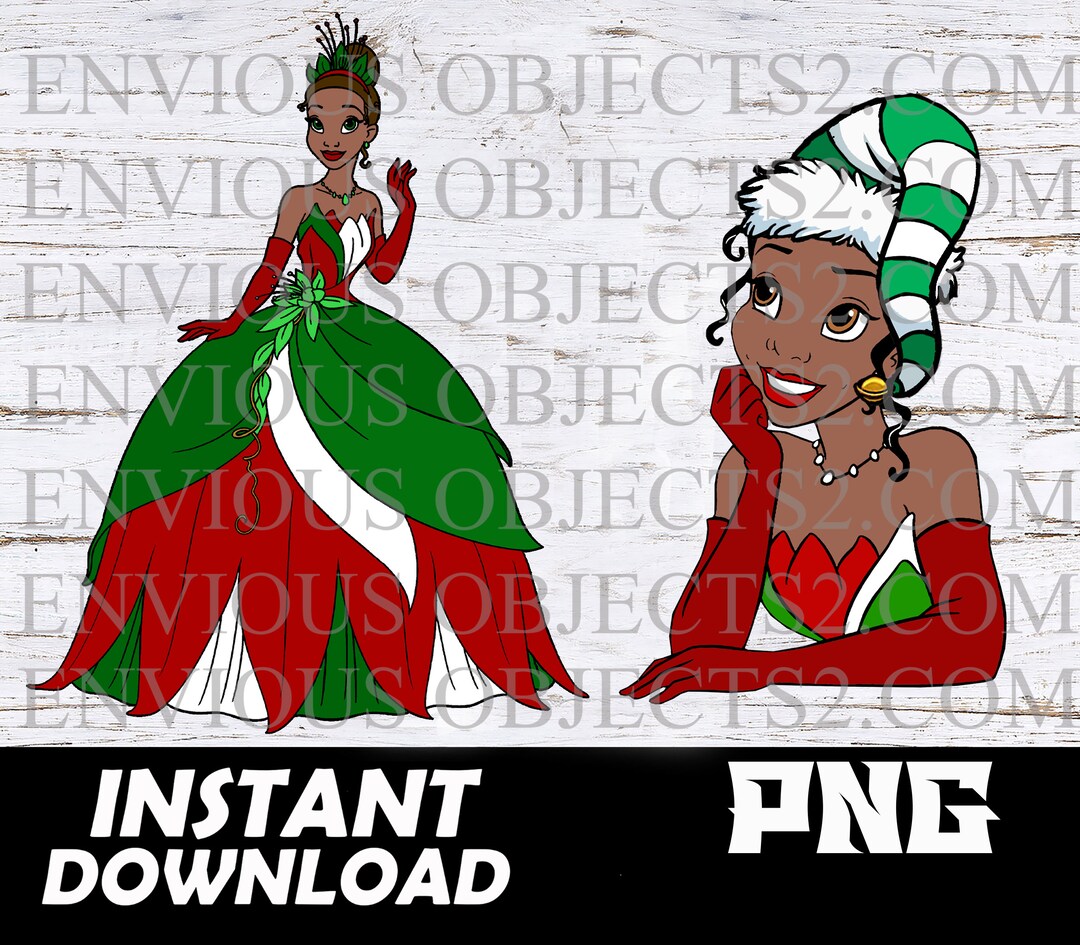 Christmas Tiana Png Download, Christmas Tiana Shirts, Tiana Cricut