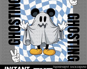 cute mickey ghost Halloween download, mickey Halloween png, mickey ghost sublimation, mickey halloween clipart, cute halloween shirt design