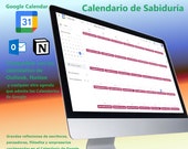 Calendario de Sabiduría para Google Calendar (Notion Calendar, Outlook)