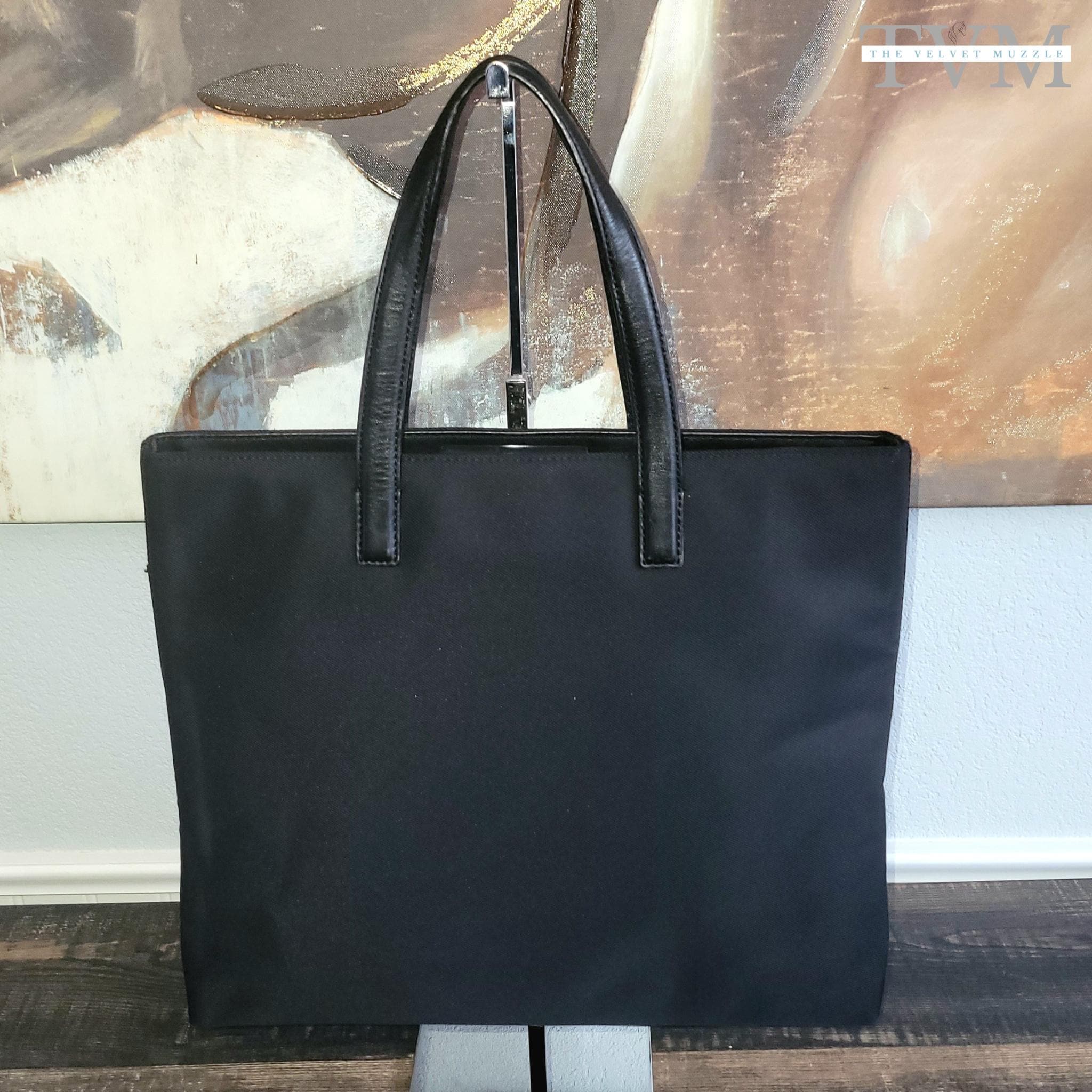 90’s OLD COACH TOTEBAG RARE Vintage 1990 XL Coach Black Leather Carry- All Tote