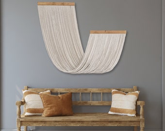 Large Macrame Wall Hanging| Boho Wall Decor| Yarn Tapestry| Fibre Art Wall Hanging| Bedroom Wall Decor| Over Bed Decor| Over Couch Decor