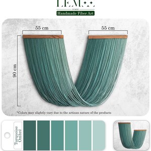 Dip-Dyed Ombre Macrame Wall Hanging Handmade Boho Decor Premium Cotton Fiber Art for Home and Office Gift for Housewarming and More image 9