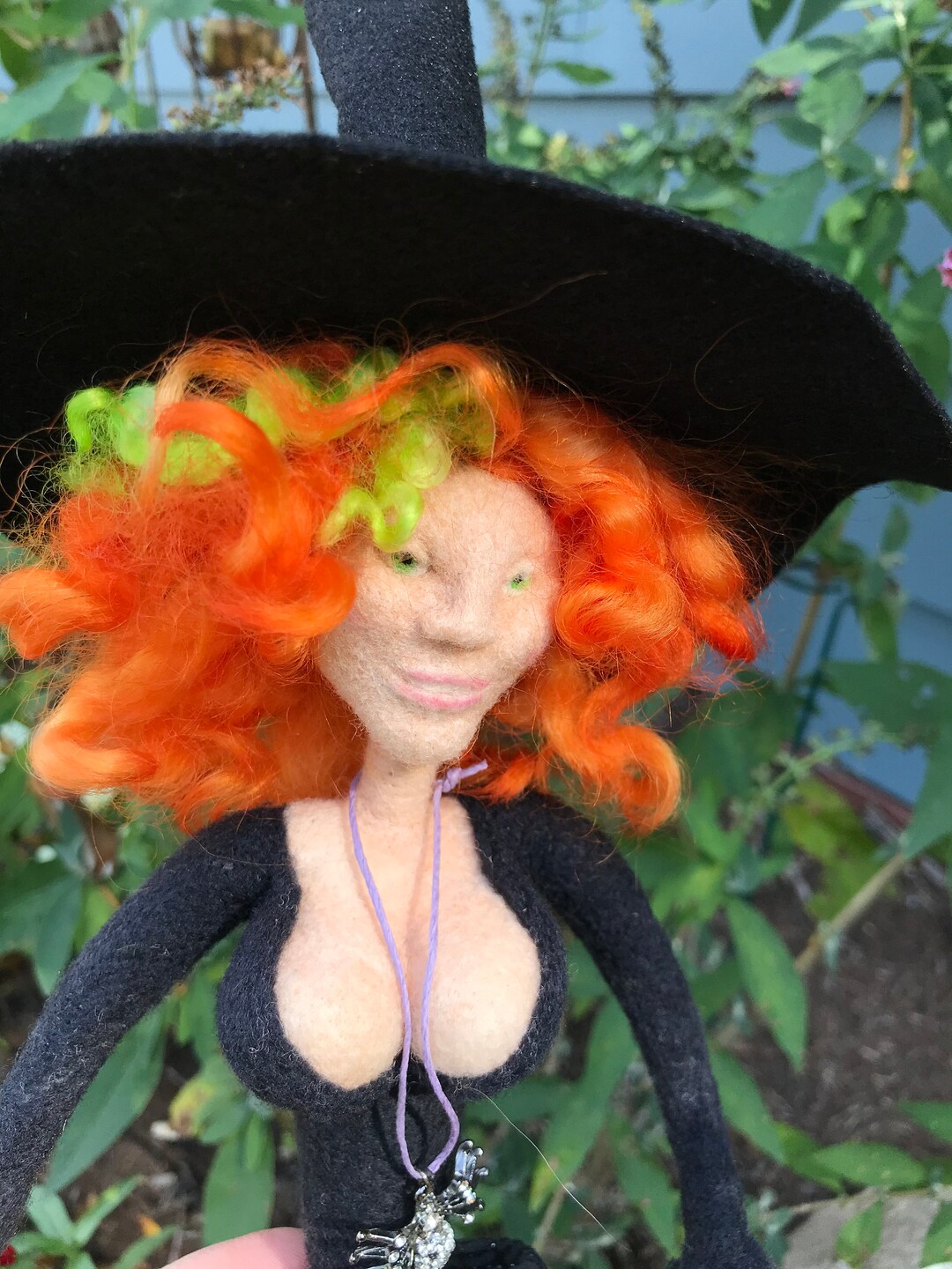 Needle Felted Witch Doll Etsy