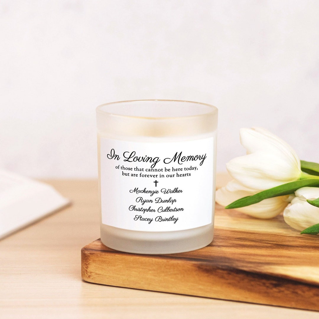 In Loving Memory Candle, Wedding Memorial Sign, Personalized Memorial