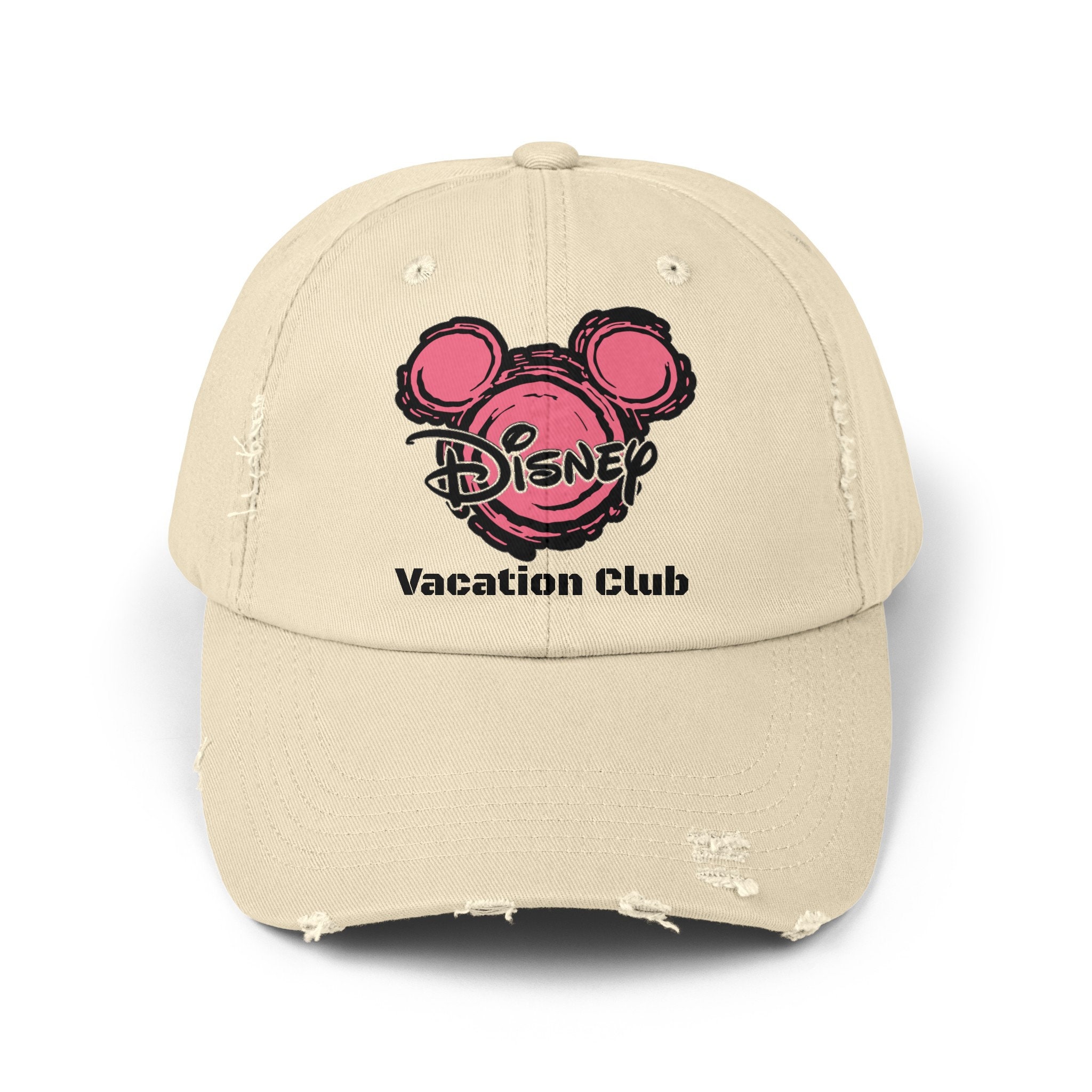 Disney Vacation Club DVC Mickey Mouse Unisex Distressed Cap Hat Etsy