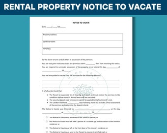 Plantilla de aviso de desalojo para arrendadores: Aviso de desalojo editable (MS Word, PDF)