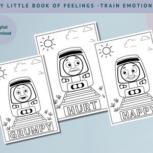 Emotions Coloring pages, coloring activities for kids, kids learning tool, teaching resources, learning tool play therapy, kids feelings